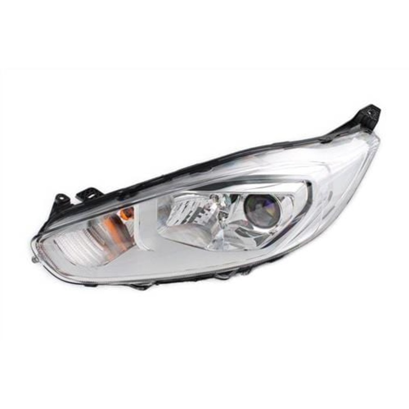 Ford Fiesta 5 Door Hatchback 2013-2017 MK7.5 Headlamp Halogen With Halogen Daytime Running Lamp Chrome Type Passenger Side L