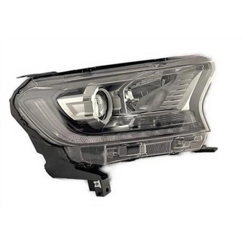 Ford Ranger Pickup 2019-2023 Headlamp Xenon Type With LED Daytime Running Lamp Black Driver Side R