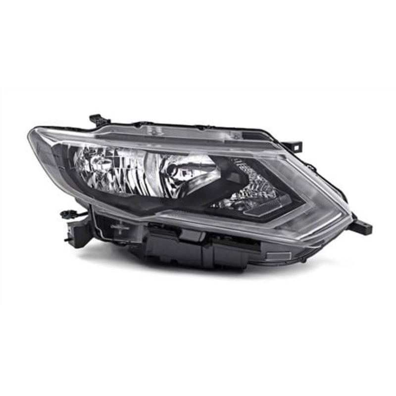 Nissan X-Trail Estate 2017-2022 Headlamp Halogen Type With LED Daytime Running Lamps Driver Side R