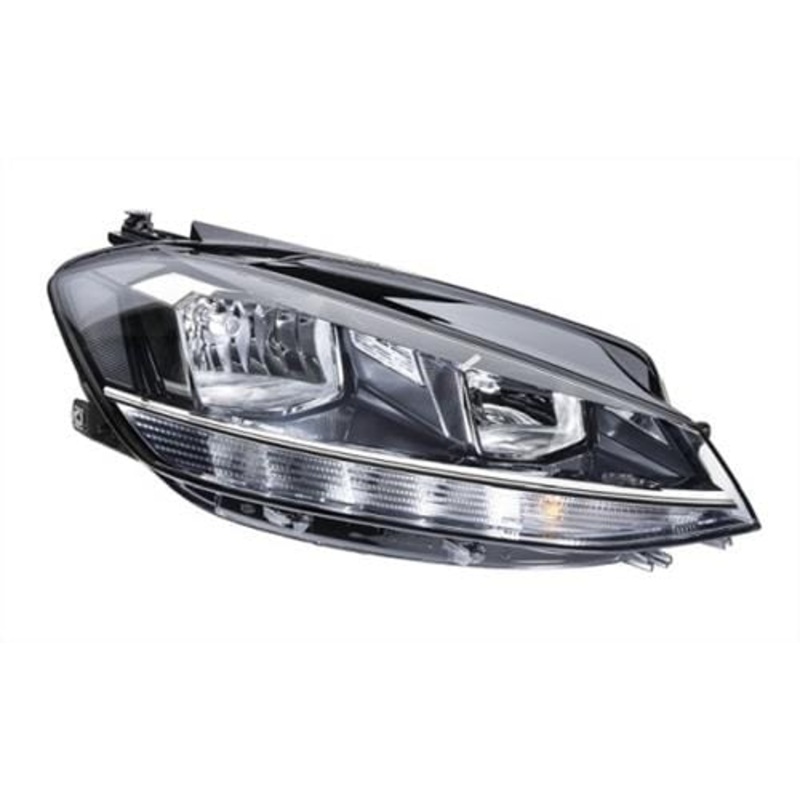 Volkswagen Golf 5 Door Hatchback 2017-2020 Headlamp Halogen Type With LED Daytime Running Lamp All Models Except GTI Or GTD Or GTE Or Type R Driver Side R