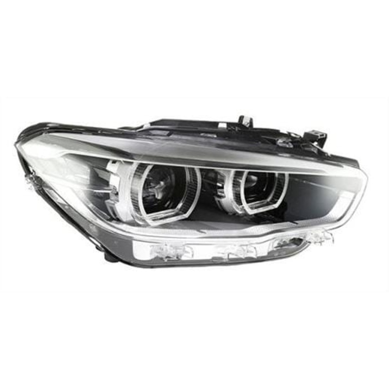 BMW 1 Series 3 Door Hatchback 2015-2019 Headlamp LED With LED Daytime Running Lamp Black Driver Side R