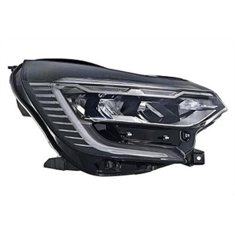 Renault Captur Hatchback 2020-2024 Headlamp LED Type With LED Daytime Running Lamps Without Renault Lettering Black Driver Side R