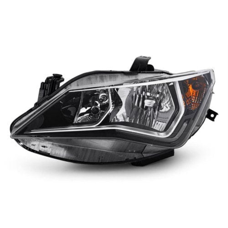 Seat Ibiza 5 Door Hatchback 2015-2017 Headlamp Halogen Type With Twin Reflector Passenger Side L
