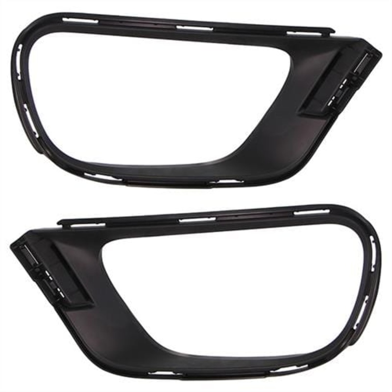 Citroen C3 5 Door Hatchback 2020- Front Bumper Grille Fog Lamp Frame Outer Section – Black 2 Piece Set
