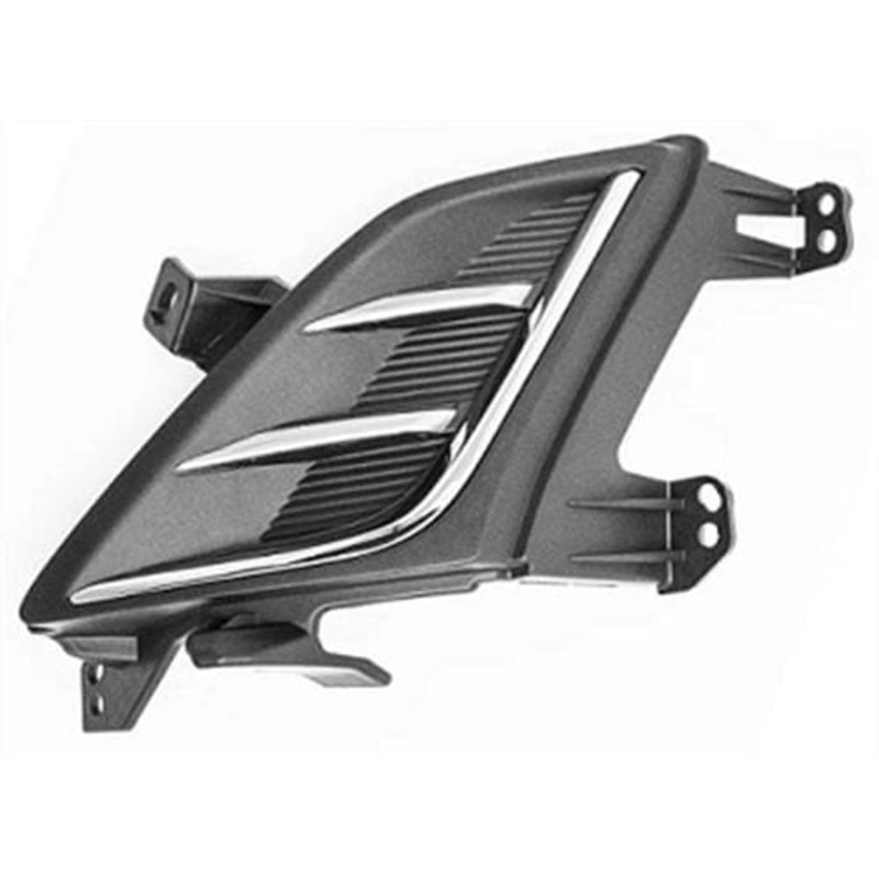 Ford Focus 5 Door Hatchback 2018-2022 Front Bumper Grille No Lamp Hole Outer Section – Black & Chrome Passenger Side L