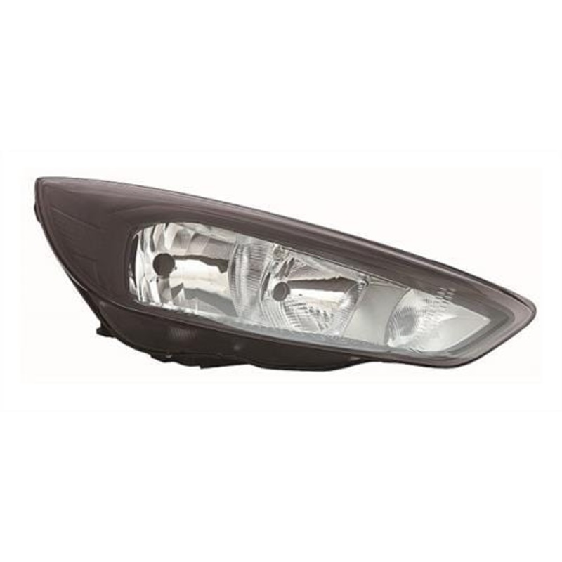 Ford Focus Estate 2014-2018 Headlamp Halogen H7/H15 Bulb Type With Halogen Daytime Running Lamp Black Driver Side R