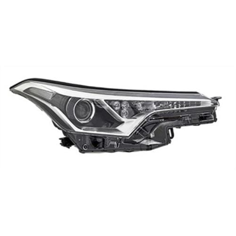 Toyota C-HR Hatchback 2016-2019 Headlamp With Projector Lamp With LED Daytime Running Lamp Black Inner Driver Side R