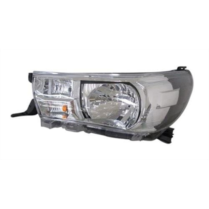 Toyota Hilux Pickup 2016-2020 Headlamp With Halogen Daytime Running Lamp Chrome Passenger Side L