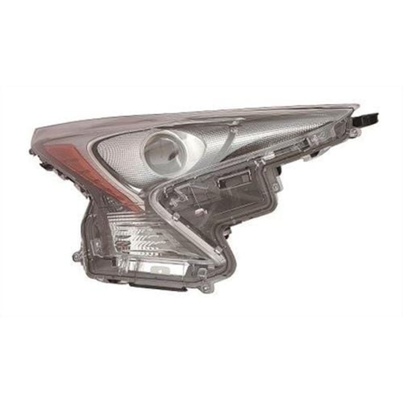 Toyota Prius Hatchback 2016-2019 Headlamp LED Type With LED Daytime Running Lamp Black Inner Driver Side R