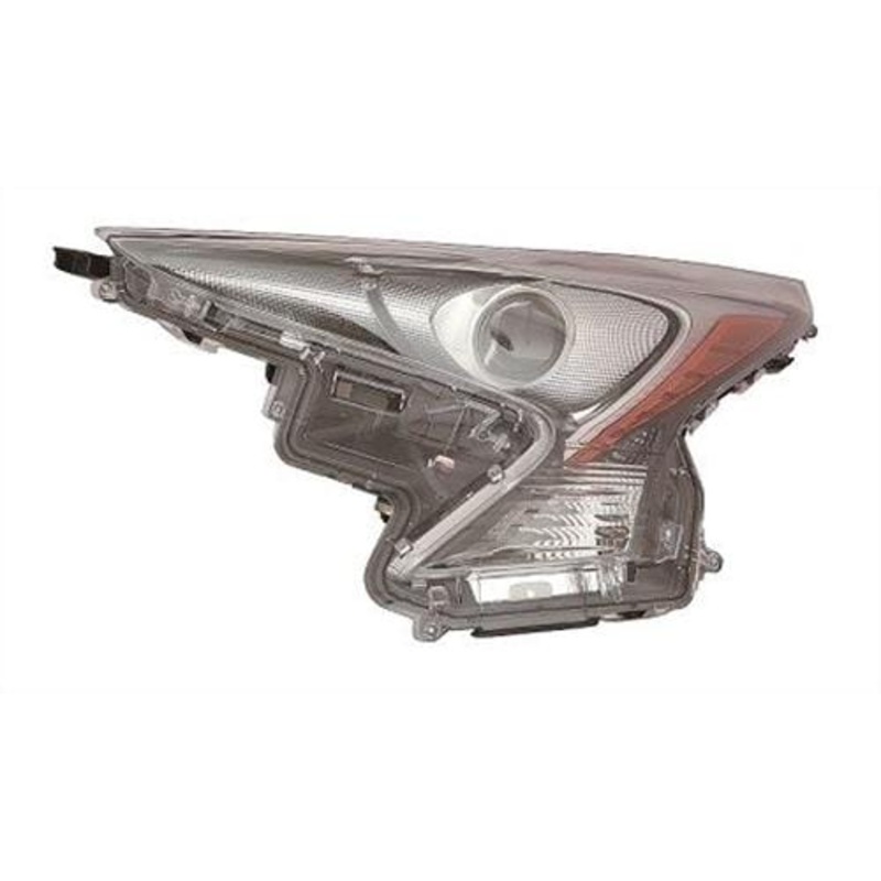 Toyota Prius Hatchback 2016-2019 Headlamp LED Type With LED Daytime Running Lamp Black Inner Passenger Side L