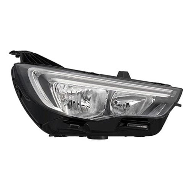 Vauxhall Grandland X Estate 2017-2022 Headlamp Halogen Type With LED Daytime Running Lamp Driver Side R