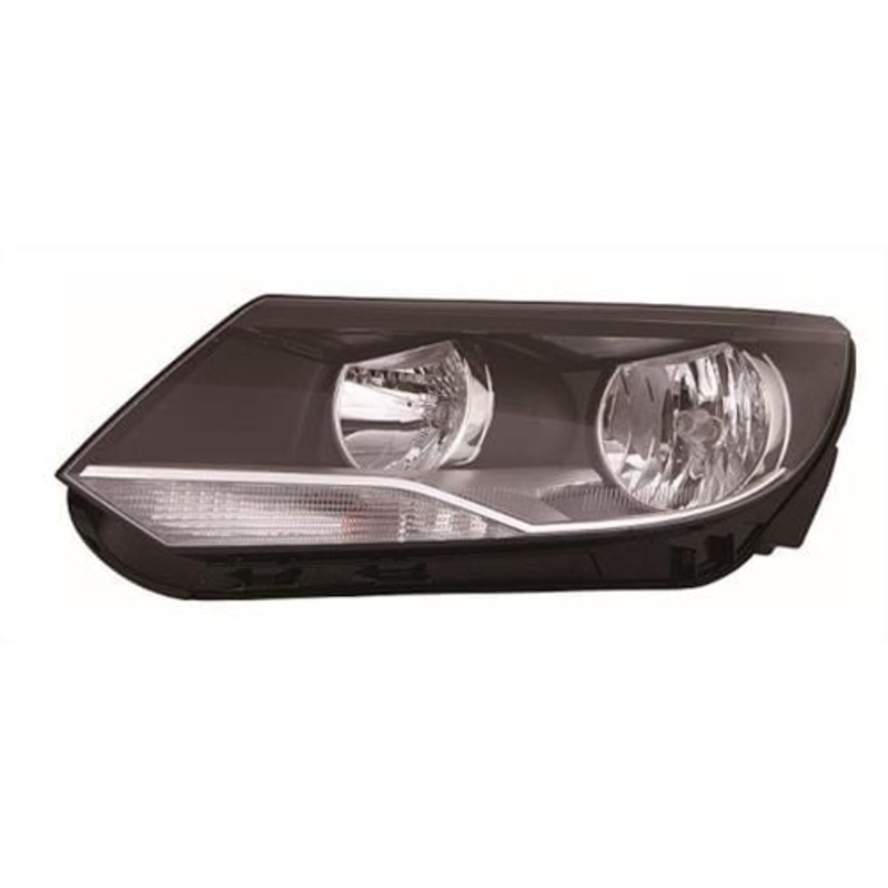 Volkswagen Tiguan Estate 2011-2016 Headlamp Halogen Type With Halogen Daytime Running Lamp Passenger Side L