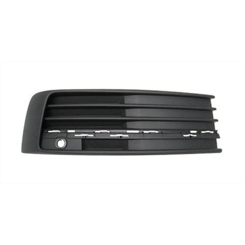Volkswagen Transporter Van T6 2015-2020 Front Bumper Grille With Sensor Hole Upper Part Outer Section Grey Driver Side R