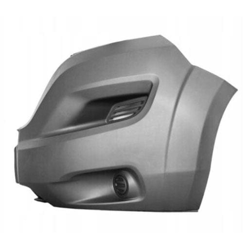 Vauxhall Movano Van 2022-2024 Front Bumper Corner No Lamp Holes (No Wheel Arch Extension) Primed Passenger Side L