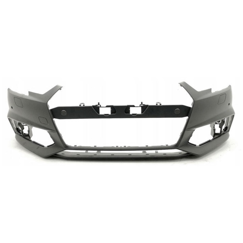 Audi A4 Saloon 2015-2018 Front Bumper With 2 Sensor Holes With Wash Jet Holes (S-Line Models Only) Primed