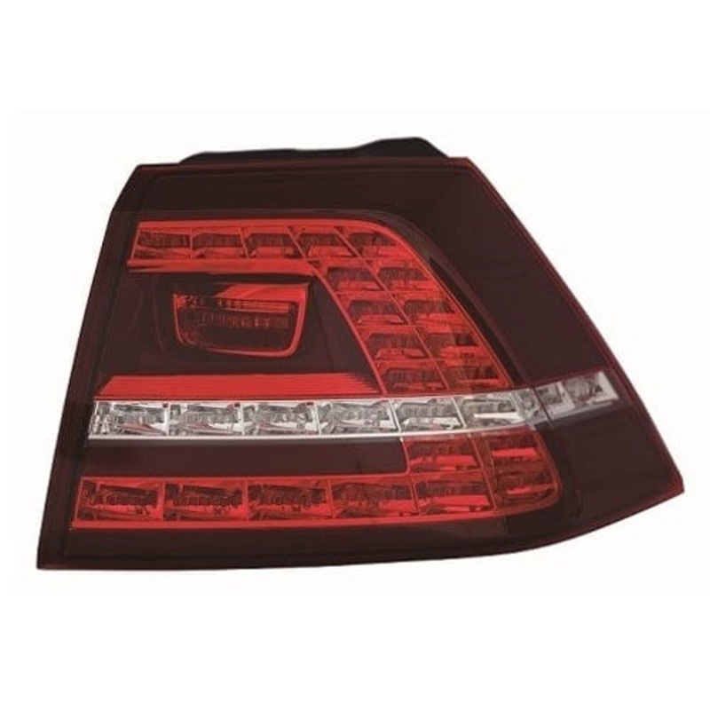 Volkswagen Golf 3 Door Hatchback 2013-2017 Rear Lamp Outer Section LED Type Driver Side R