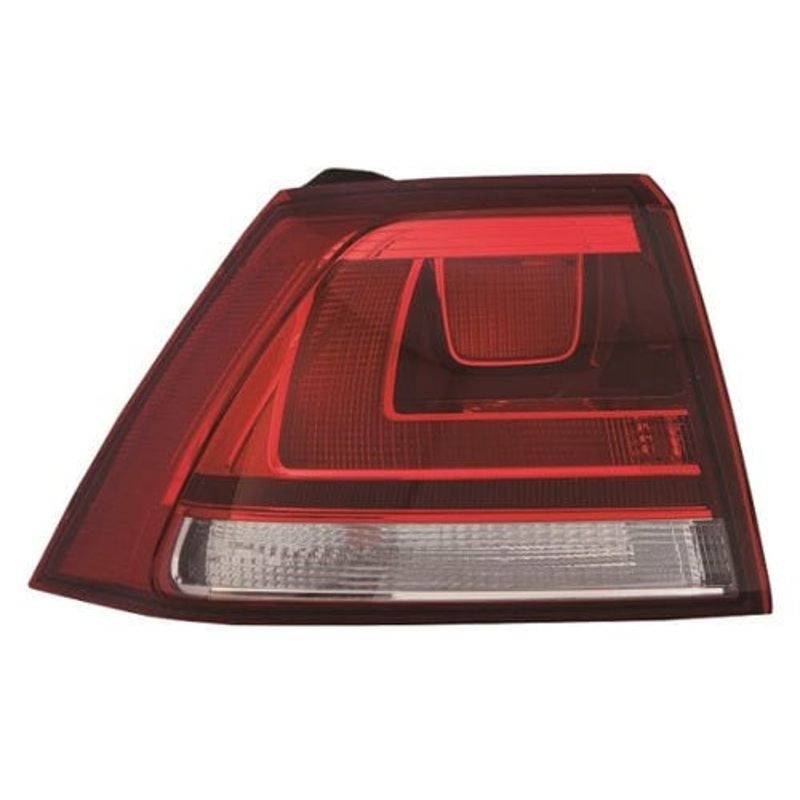 Volkswagen Golf 5 Door Hatchback 2013-2017 Rear Lamp Outer Section Not LED Type Smoked Passenger Side L
