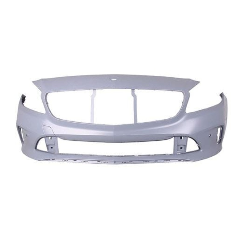 Mercedes A-Class 5 Door Hatchback 2015-2018 Front Bumper With Sensor Holes With Park Assist Holes (Not AMG Models) Primed