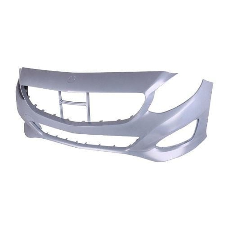 Mercedes B-Class MPV 2015-2019 Front Bumper No Sensor Holes With Sensor Template (Not AMG Models) Primed
