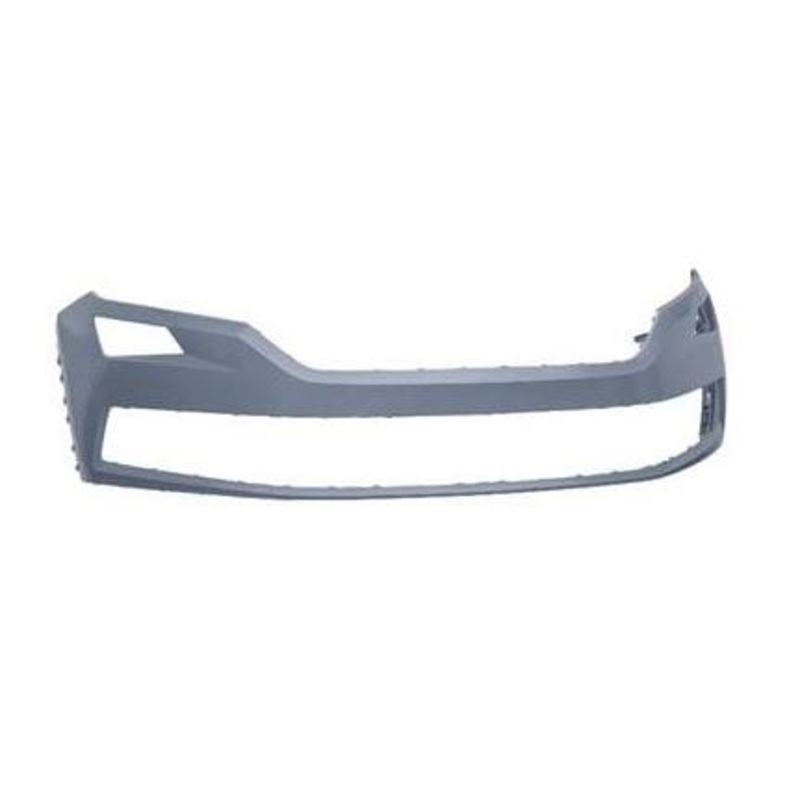 Skoda Kodiaq Estate 2017-2021 Front Bumper With Wash Jet Template No Sensor Holes With Sensor Template Primed