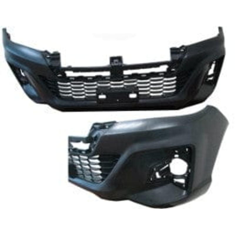Toyota Hilux Pickup 2016-2020 Front Bumper No Bumper Undertray Holes (Invincible X Models) Needs Priming