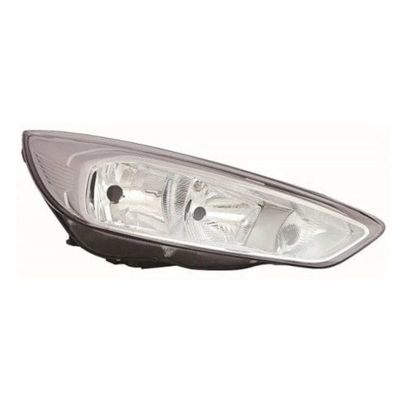 Ford Focus 5 Door Hatchback 2014-2018 Headlamp Halogen Type With Halogen Daytime Running Lamp Chrome Driver Side R