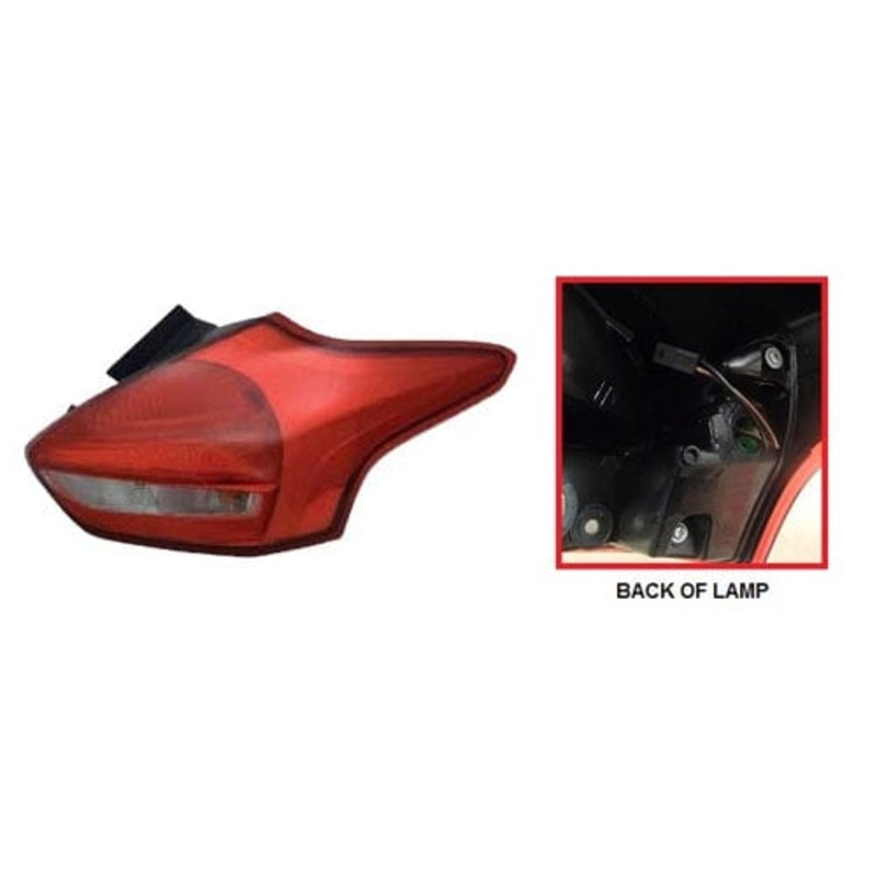 Ford Focus 5 Door Hatchback 2014-2018 Rear Lamp LED Type Driver Side R