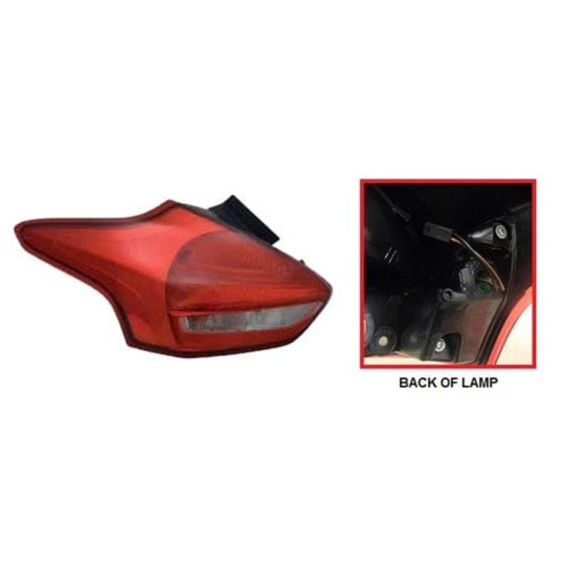 Ford Focus 5 Door Hatchback 2014-2018 Rear Lamp LED Type Passenger Side L