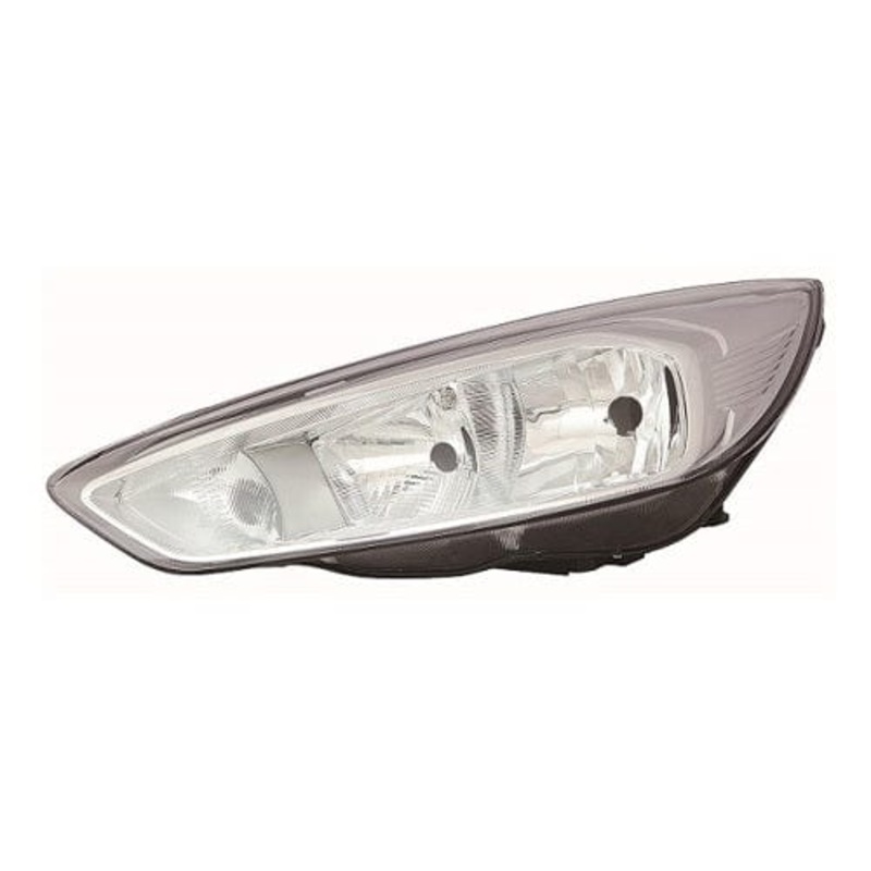 Ford Focus Estate 2014-2018 Headlamp Halogen Type With Halogen Daytime Running Lamp Chrome Passenger Side L