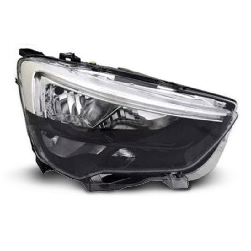 Vauxhall Combo Van 2018-2024 Headlamp Halogen Type With LED Daytime Running Lamp Driver Side R