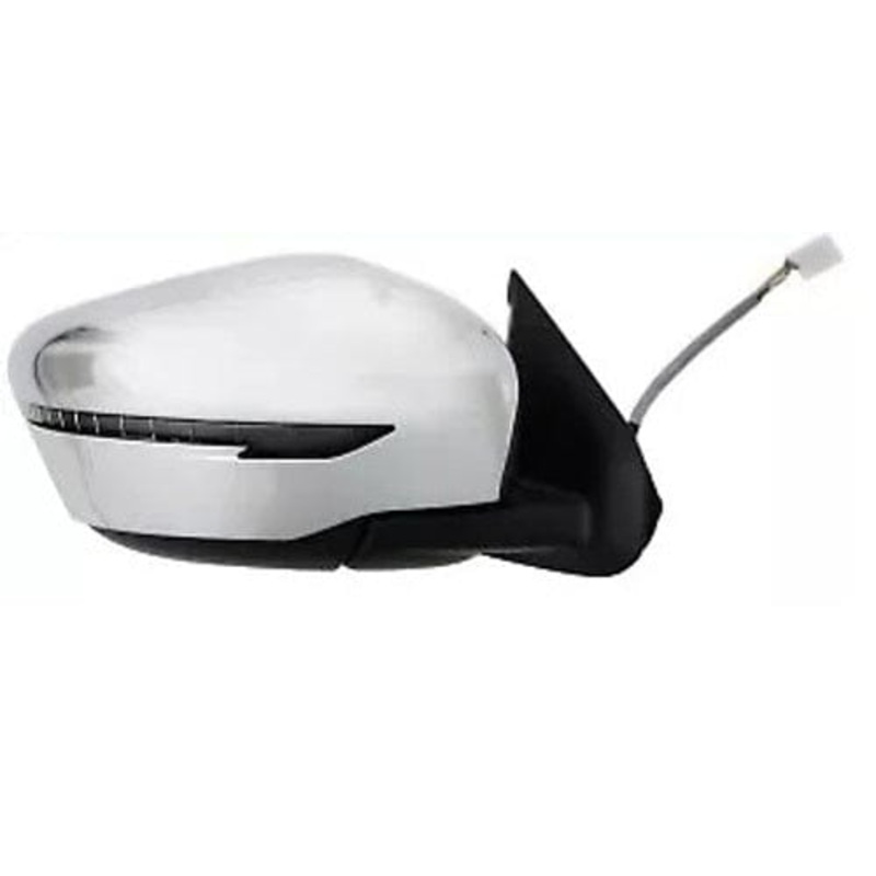Nissan Navara Pickup 2016-2022 Door Mirror Electric Heated Manual Fold With Indicator Lamp Chrome Cover Passenger Side L
