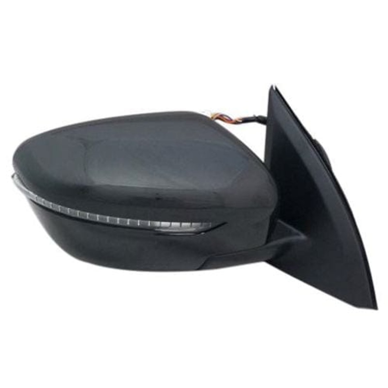 Nissan Qashqai Hatchback 2017-2021 Door Mirror Electric Heated Power Fold No 360 Camera Primed Cover Driver Side R