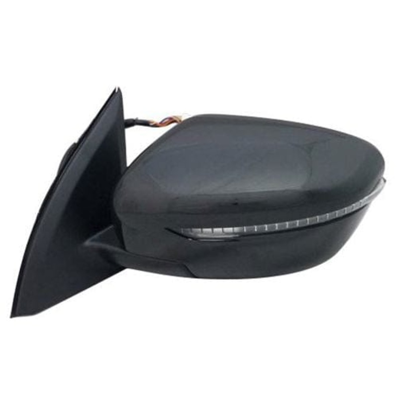 Nissan Qashqai Hatchback 2017-2021 Door Mirror Electric Heated Power Fold No 360 Camera Primed Cover Passenger Side L