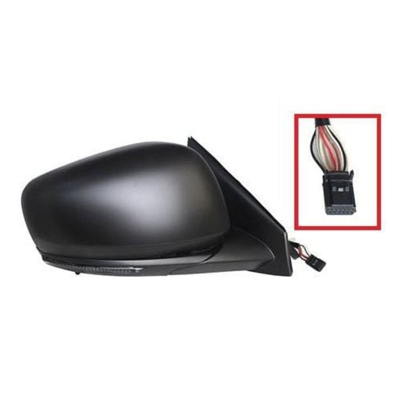Renault Kadjar Hatchback 2015-2019 Door Mirror Electric Heated Manual Fold Primed Cover Driver Side R