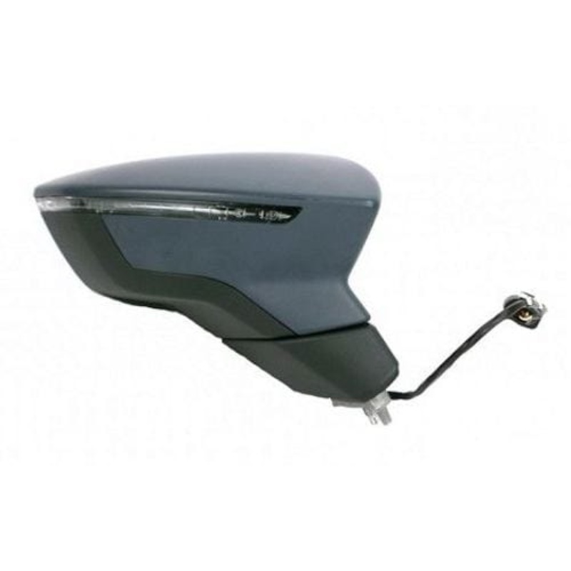 Seat Leon 3 Door Hatchback 2017-2018 Door Mirror Electric Heated Manual Fold Primed Cover Driver Side R