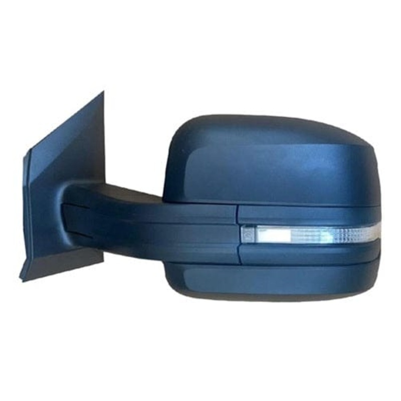 Man TGE Van 2018- Door Mirror Manual Not Heated Long Arm With LED Indicator Black Cover Passenger Side L