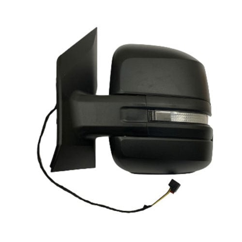 Man TGE Van 2018- Door Mirror Manual Not Heated Short Arm With LED Indicator Black Cover Passenger Side L