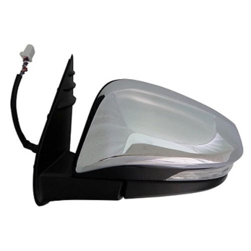 Toyota Hilux Pickup 2016-2020 Door Mirror Electric Not Heated Power Fold Chrome Cover Passenger Side L