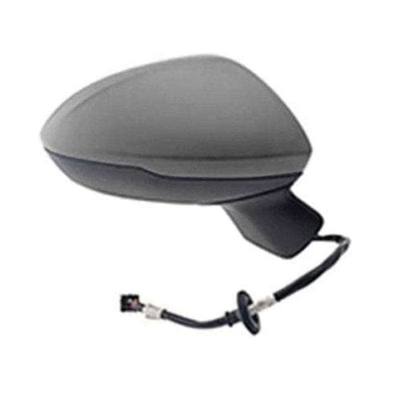 Vauxhall Astra 5 Door Hatchback 2015-2019 Door Mirror Electric Heated Power Fold With Blind Spot Primed Cover Driver Side R