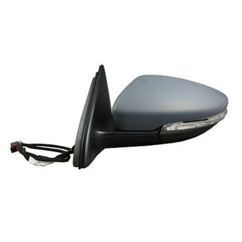 Volkswagen Beetle Hatchback 2012-2016 Door Mirror Electric Heated Manual Fold Primed Cover Passenger Side L