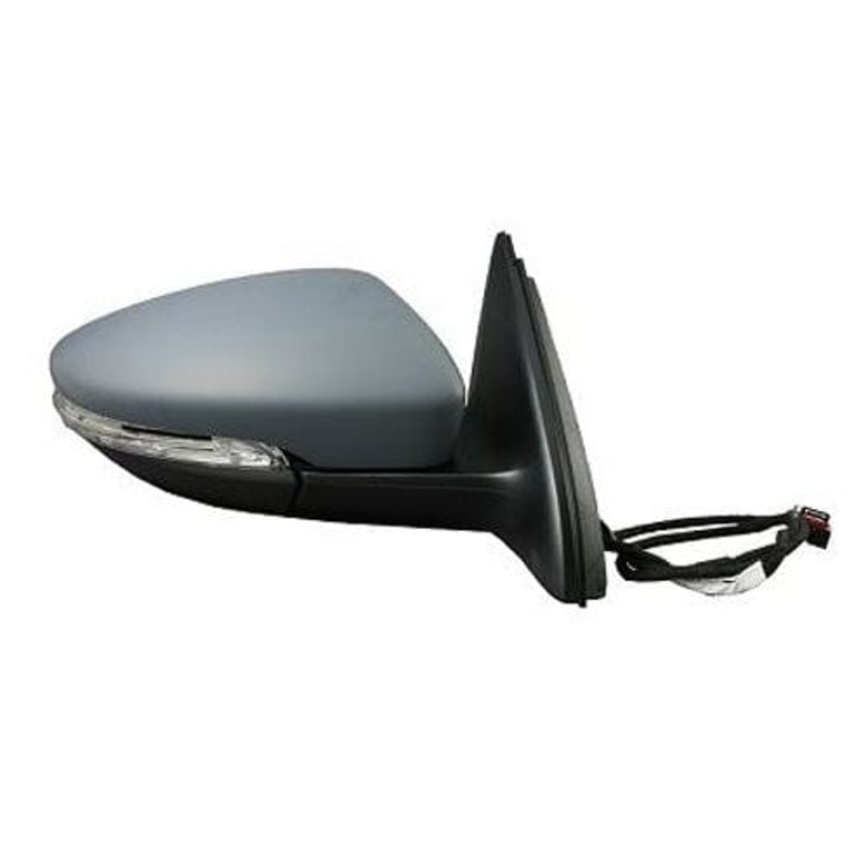 Volkswagen Beetle Hatchback 2016-2018 Door Mirror Electric Heated Manual Fold Primed Cover Driver Side R