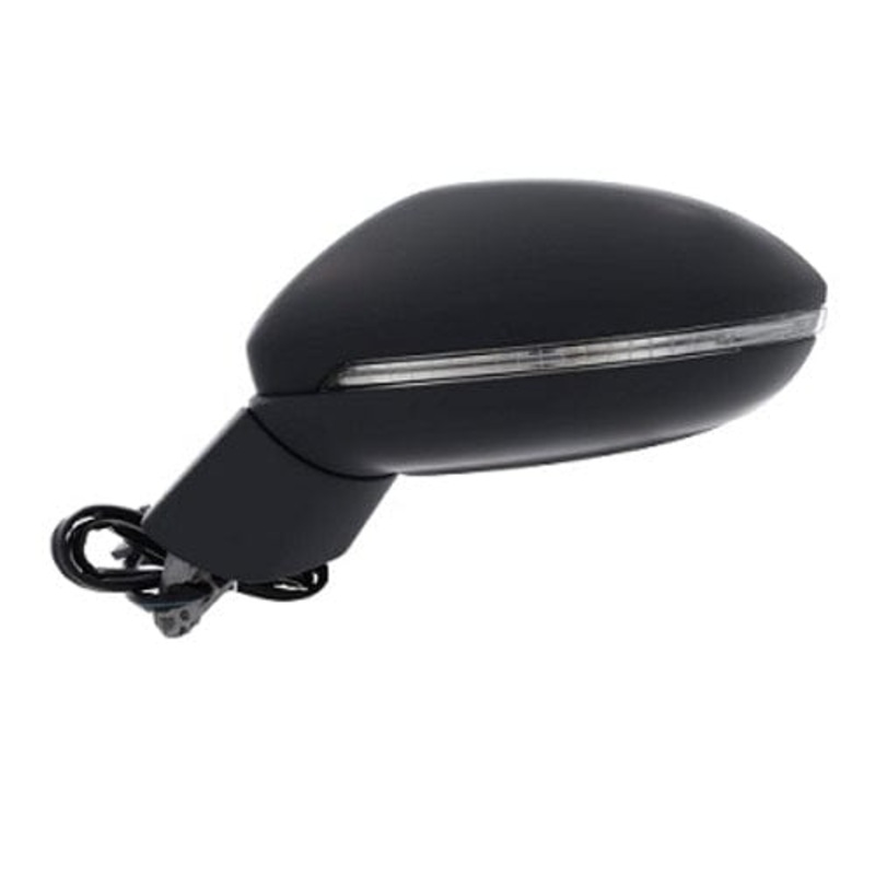 Volkswagen Golf SV Hatchback 2018-2021 Door Mirror Electric Heated Manual Fold With Blind Spot Indicator Primed Cover Passenger Side L