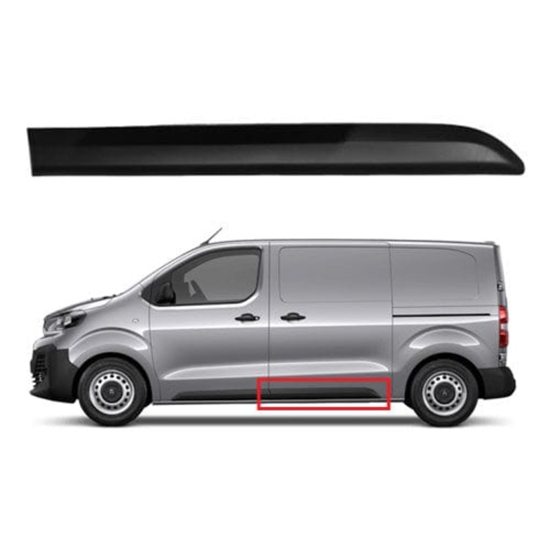 Peugeot Expert Van 2016-2024 Door Trim 110cm (Fits Side Loading Door) Textured Passenger Side L