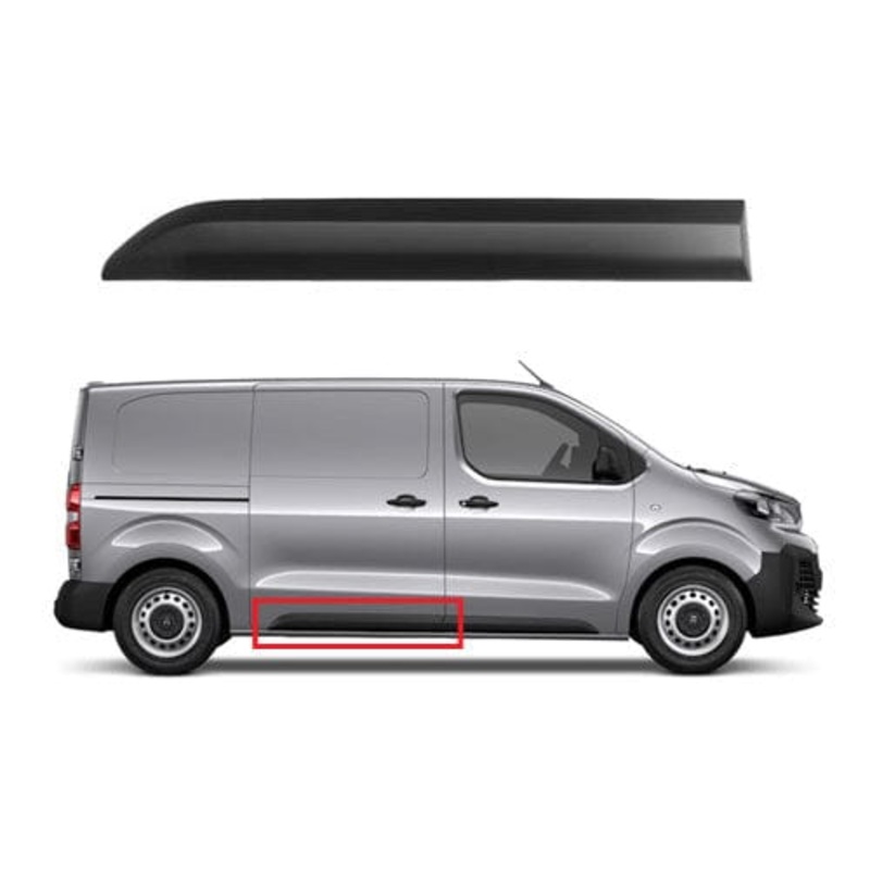 Peugeot Expert Van 2016-2024 Door Trim 87cm (Fits Side Loading Door) Textured Driver Side R