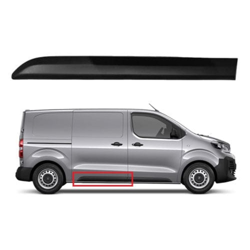 Toyota Proace Van 2016- Door Trim 110cm (Fits Side Loading Door) Textured Driver Side R