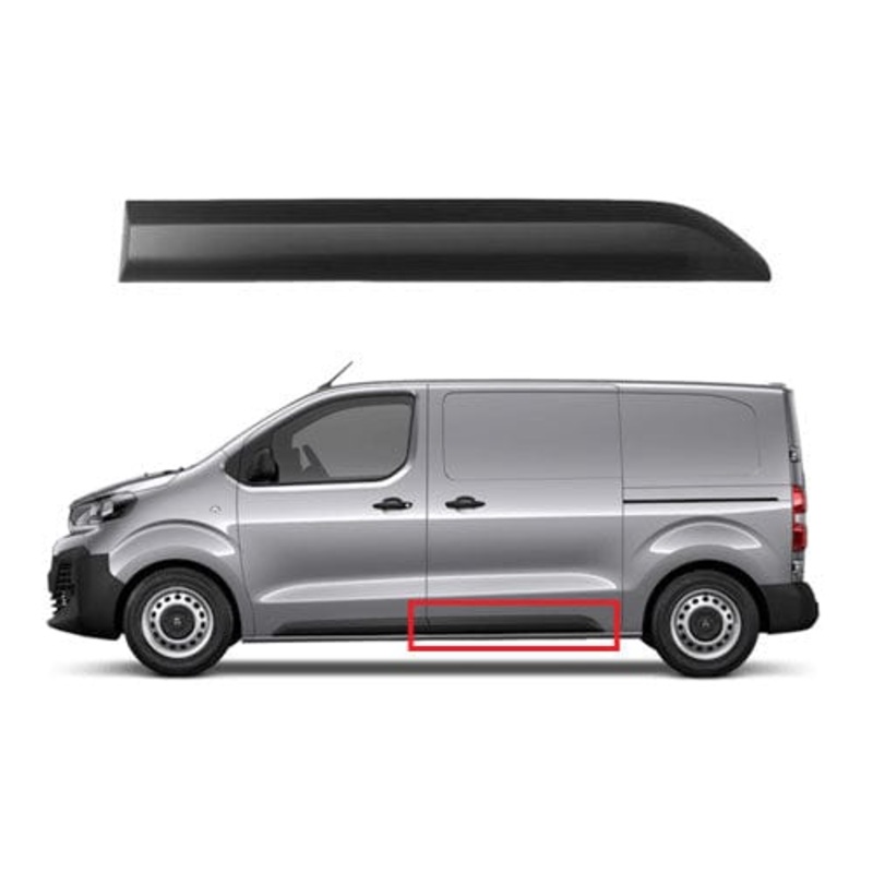 Vauxhall Vivaro Van 2019-2024 Door Trim 87cm (Fits Side Loading Door) Textured Passenger Side L