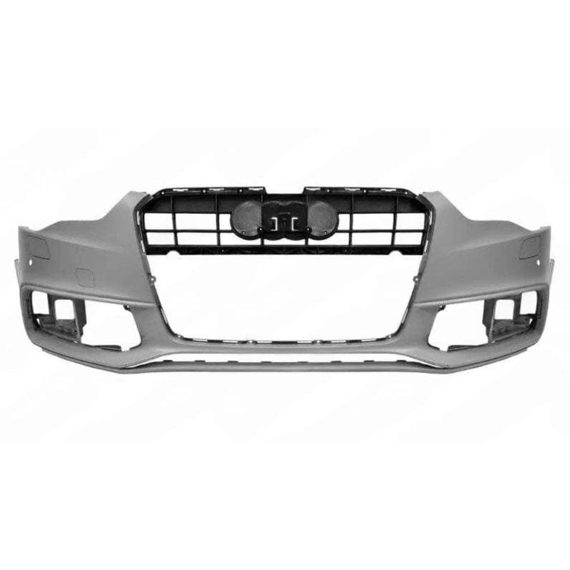 Audi A5 Cabriolet 2012-2017 Front Bumper With Wash Jets With Sensor Holes (S-Line and Black Edition Models Only) – Primed