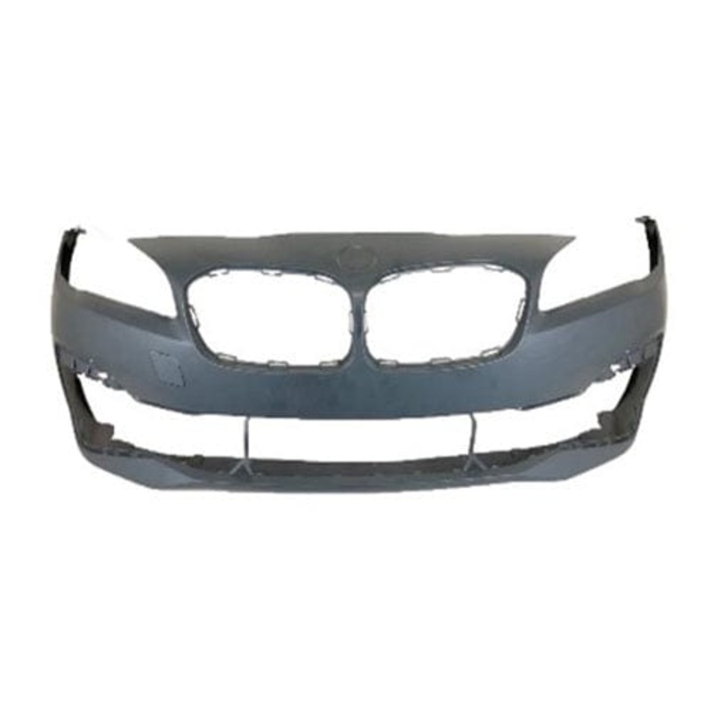 BMW 2 Series Gran Tourer Hatchback 2018-2022 Front Bumper No Sensor Holes (With Template To Drill Sensors and Park Assist) SE and Sport Models Only – Primed