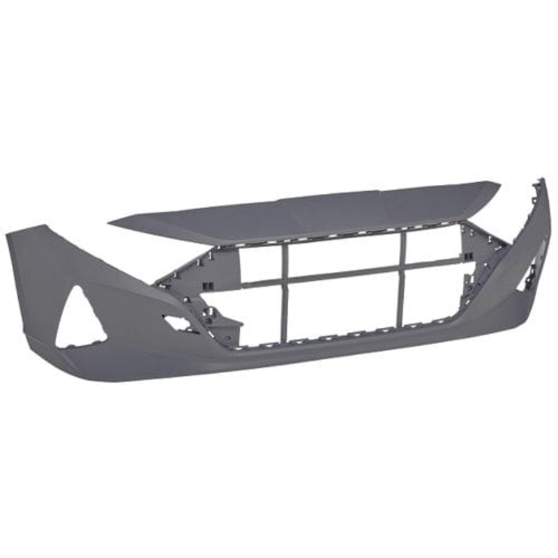 Hyundai I20 5 Door Hatchback 2020-2023 Front Bumper No Sensor Holes With Template To Drill Sensors (Fits Element, Premium, SE Connect & Ultimate Models Only) Primed