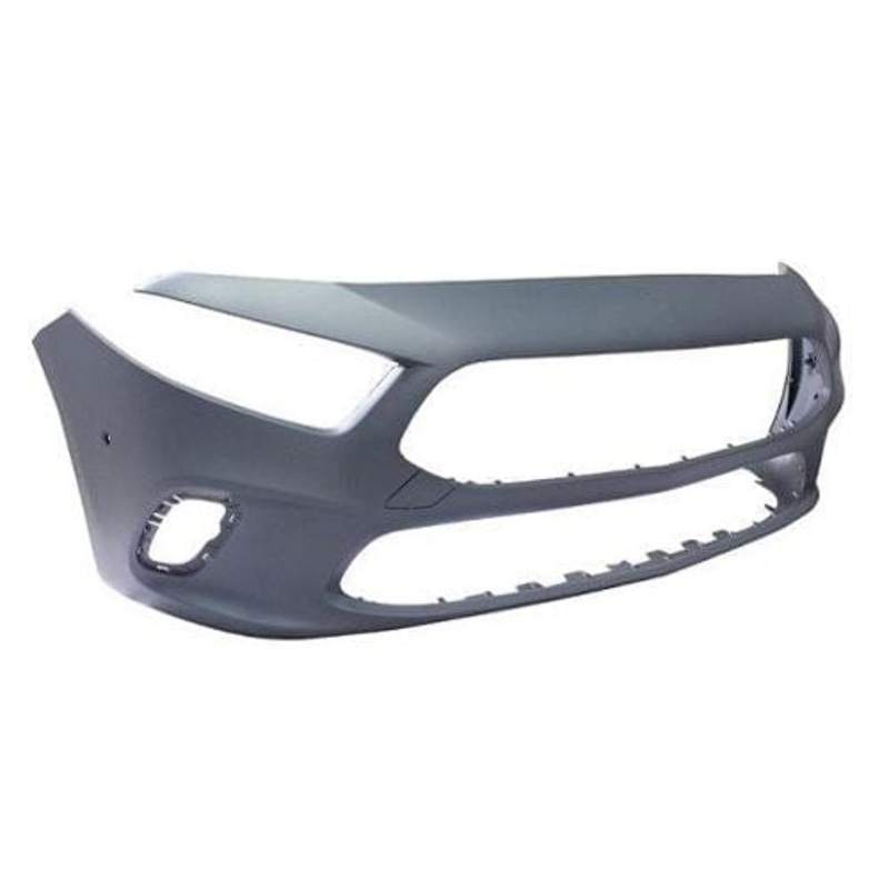 Mercedes A-Class 5 Door Hatchback 2018-2023 Front Bumper With Sensor Holes (With Template To Drill Park Assist Holes) SE and Sport Models Only – Primed